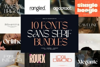 Modern Sans Serif Font Bundles for Clean Design Projects