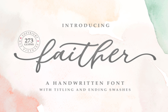 Faither Font: Elegant Typography for Creative Design Projects