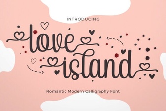 Love Island Font Design Ideas for Creative Projects