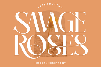 Savage Roses Font - Elegant Serif Typeface Download