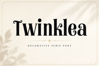 Twinklea Font: a Whimsical Typeface for Creative Designs